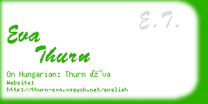 eva thurn business card